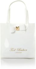 Ted Baker Studded bow small tote, White