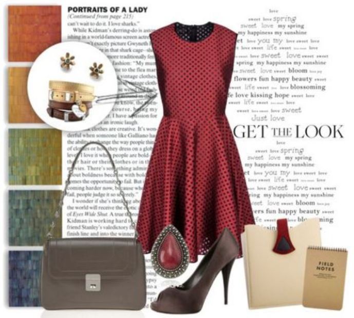 Joanna Maxham arm candy in dark taupe