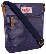 Cath Kidston Pocket Oil Cloth Mini Dot Across Body Bag, Navy/Red