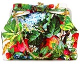 Dolce & Gabbana Print Brocade Framed Clutch