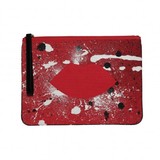Lulu Guinness In the Red Hug and Hold Clutch