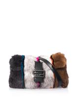 Fendi Mink and fox fur Baguette bag