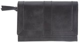 John Lewis Emma Medium Flapover Purse, Black