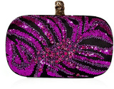 Emilio Pucci Black and Dahlia Sequin Round Hard Clutch