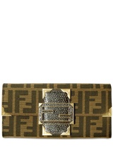 Fendi Logo Jacquard Wallet