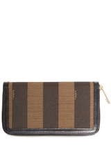 Fendi Pique All Around Zip Wallet