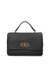 Mulberry Mulberry puts an exotic spin on their classic Cecily style with this embossed-leather version. The perfect everyday piece it’s roomy enough for your daytime essentials and features a top handle and chain shoulder strap for ultimate practicality.