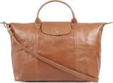 Le Pliage Cuir medium leather handbag