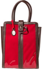 Isla Rule Liza Tablet Handbag, Red leather