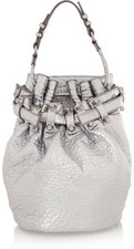 Alexander Wang Diego metallic textured-leather shoulder bag