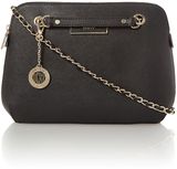 DKNY Saffiano black medium crossbody bag, Black