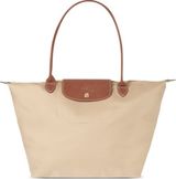 Longchamp Le Pliage large shopper Beige