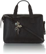 Radley Maiden black large leather cross body tote bag, Black