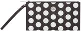 Michael Kors Mono dot clutch bag, Monochrome
