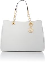 Michael Kors Cynthia white ew tote bag, White