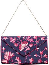 East Damask rose florella bag, Blue