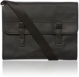 Tommy Hilfiger Walker coated messenger bag, Black