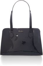 Coccinelle Navy patent small tote bag, Navy