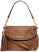MICHAEL Michael Kors Weston Convertible Leather Shoulder Handbag, Luggage