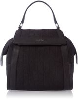 Calvin Klein Jaquard black tote bag, Black