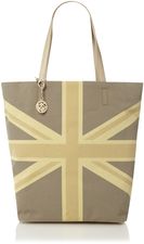 DKNY Union jack canvas tote bag, Multi-Coloured