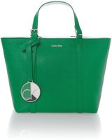Calvin Klein Sofie green small tote bag, Green