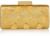 - Michael Kors gold clutch- Snake-effect leather (Calf)- Detac...