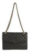 Rebecca Minkoff Quilted Affair Chain Strap Leather Cross Body Bag - Black