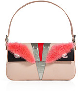 FENDI Baguette Bag in Mink and Python