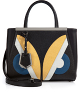 Styled with cheeky inlaid eyes, Fendi's 2Jours tote is the epi...