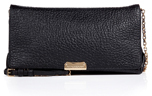 Incredibly cool textured black leather lends a touch of unders...