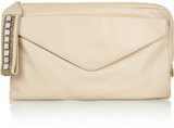 See by Chloé Leonie embellished textured-leather clutch