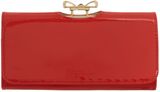 Ted Baker Orange large colourblock bow flapover purse, Orange