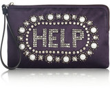 Lanvin Help embellished satin clutch