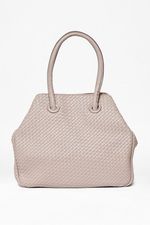 French Connection Vita Woven Tote, Brown