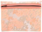 Coast Zinia Jacquard Clutch, Coral