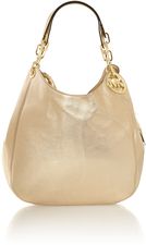 Michael Kors Fulton gold large hobo bag, Gold