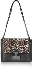 - Marc Jacobs charcoal Safari shoulder bag- Made in Italy- Lea...