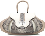 Anya Sushko Grande Sunburst Handbag in Diamond Python
