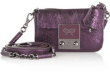- Anya Hindmarch purple Tiny Tim mini shoulder bag- Metallic t...