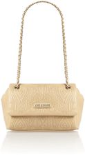 Love Moschino Beige gothic embossed flapover shoulder bag, Neutral