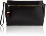 Lulu Guinness Katie patent black clutch bag, Black