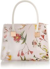 Ted Baker Nude floral print medium quilt tote bag, Multi-Coloured