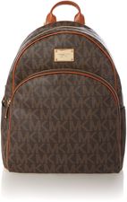 Michael Kors Logo brown backpack, Brown