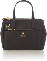 Modalu Phoebe black mini saffiano tote bag , Tote Bags , Shoul...