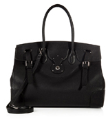RALPH LAUREN COLLECTION Leather Tote in Black
