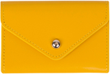 Paper Thinks Recycled Leather Card Holder, Yellow Gold