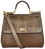 Dolce & Gabbana Large Sicily Snake Trim Tote