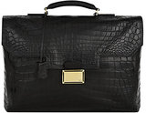 Zilli Soft Croc Briefcase