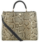 Dolce & Gabbana Large Sicily Python Shopping Tote